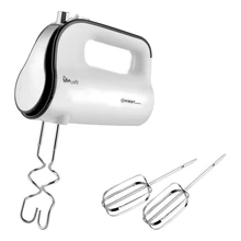 Миксер FIRST FA-5263-1 White(Мощность 350 Вт, 5 скоростей, турборежим, кнопка отсоединения насадок