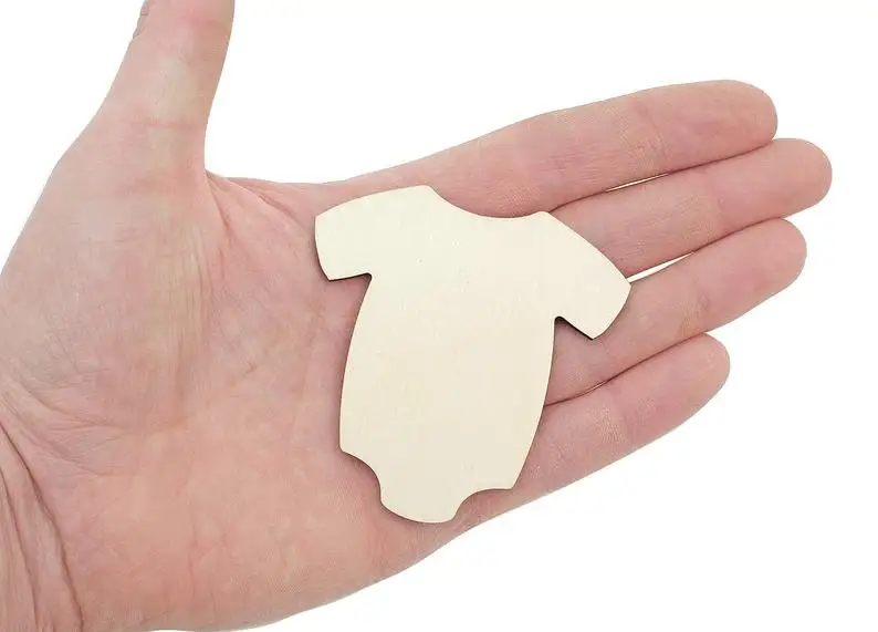 

Wood Kids Onesie Cutout (7cm) Wooden Onesie Shape Art Projects Craft Decoration Gift Decoupage Ornament 0922