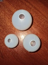 Conjunto de 3 uds. De moldes de fundición de silicona para joyería de esferas, moldes de resina epoxi UV de tamaño variado, herramientas para DIY