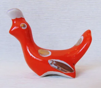 

Bird, 6 cm. Export option. Dulevsky China factory. Red Stamp "dz Dulyovo", "Made in U