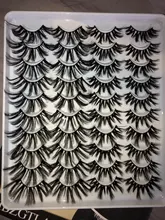 HBZGTLAD 2-20 pares 3D de visón pestañas falsas hecho a mano Wispy largo esponjosa pestañas falsas de ojos Natural extensión Kit de maquillaje Cilios