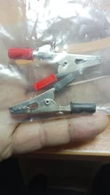 Connector Battery-Plug Alligator-Clips Crocodile-Clip Test-Probe Plastic-Handle Metal