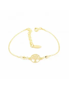 

Bracelet Golden Silver Tree of Life with balls