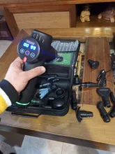 Pistola de masaje eléctrica LCD para adelgazar músculos, relajación para cuello, parte trasera del pie, pierna, hombros, pistola de masaje de percusión