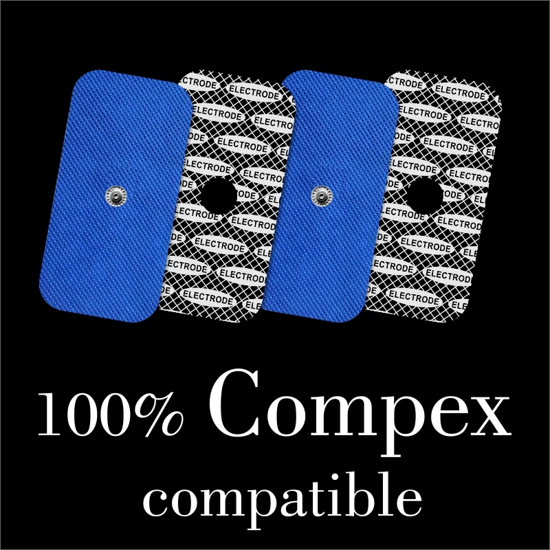 TENSPAD SILVER-12 электродов для COMPEX(8 электродов 50x50 мм+ 4 электрода 50x100 мм с 1 защелкой