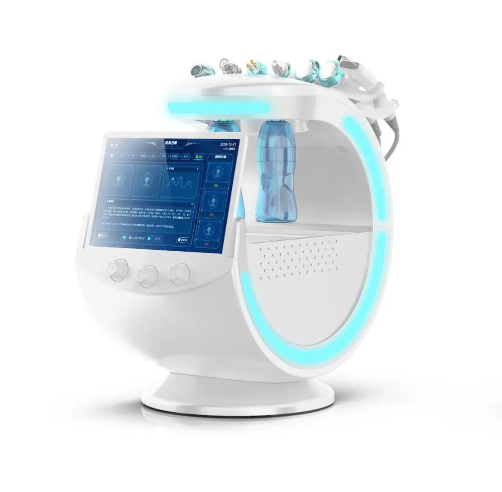 US $1.599.00 High Tec 7 In 1 H2O2 Hydro Dermabrasion Facial Rejuvenation And Skin Analyzer Machine With AntiAging Whitening