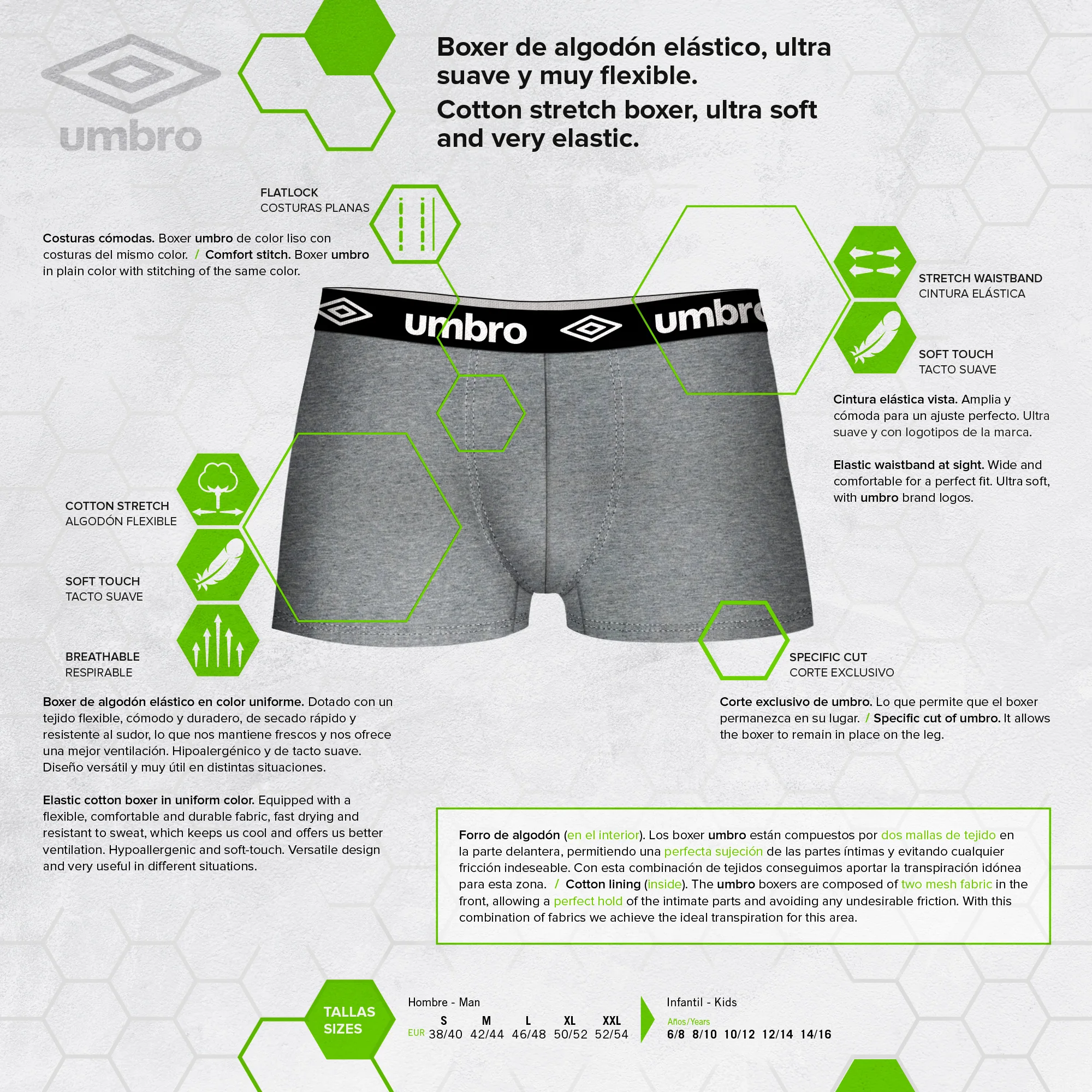 UMBRO трусы-боксеры Timpo; 5 шт. в упаковке; разные цвета