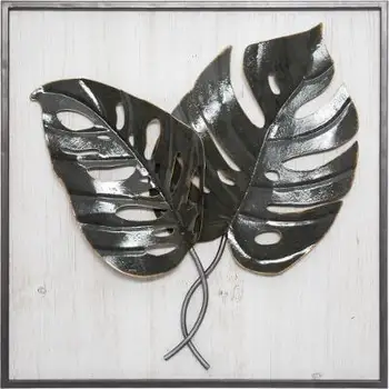 

Picture frame, manufactured in wooden fund and decoration in metal. Dimensions long 48cm x deep 4.5cm x high 48cm