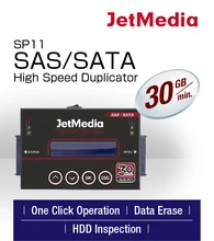 Jetmedia sp11 ultra alta velocidade hdd/ssd copiar máquina sas/sata/ide/msata autônomo duplicador