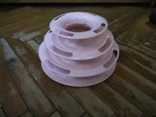 3 Levels Pet Cat Toy Funny Tower Tracks Disc Cat Tracks Toys Training Intelligence Amusement