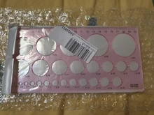 Kit de regla plantilla para filigranas tamaño del círculo Origami, manualidades de papel, reglas creativas con enfriamiento, proveedores de manualidades DIY, Color aleatorio, 1 ud.