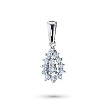 

Pendant in white gold with diamonds