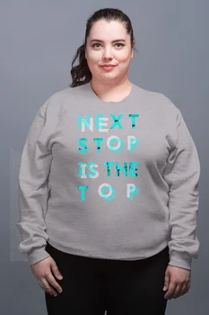 

Angemiel Wear Next Stop IC The Top Gray Female Sweatshirt