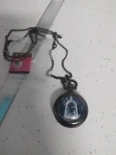 Reloj de bolsillo con patrón de flores para mujer y niño, colgante, collar, joyería, relojes de regalo