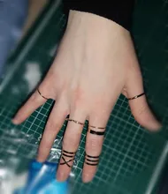 KISSWIFE-Juego de 8 anillos de color dorado para mujer, diseño redondo simple, hecho a mano, anillo geométrico, regalos de joyería para mujer