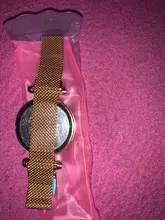 Relojes magnéticos digitales de lujo para mujer, de acero inoxidable, dorado, rosa, LED, de cuarzo, femenino