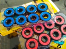 Wheel-Bearing Skateboard Inline-Roller 608 2rs ABEC9 Sealed-8x22x7-Mm-Shaft Red 16pcs