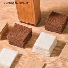 Alfombrilla de fieltro autoadhesiva antideslizante para muebles, Protector de suelo resistente al desgaste, para mesa, silla, parachoques trasero adhesivo
