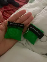 1 Uds nuevo respirador llavero de máscara protector facial de emergencia Primeros Auxilios CPR máscara para herramientas de cuidado de salud cara escudo 8 colores