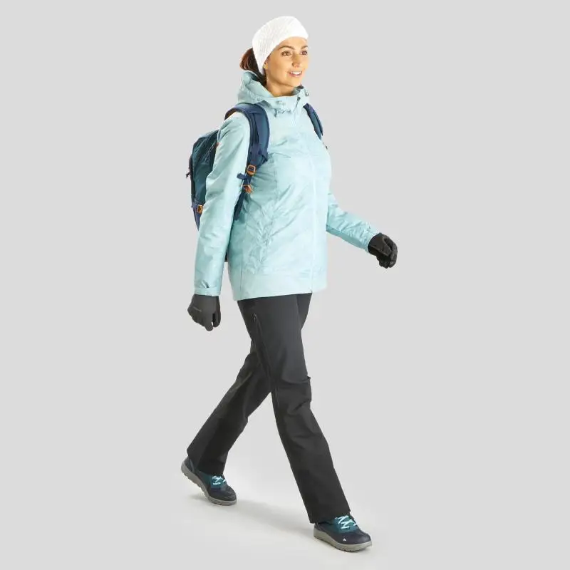 БОТИНКИ ЖЕНСКИЕ ДЛЯ ЗИМНИХ ПОХОДОВ SH120 WARM MID QUECHUA Decathlon