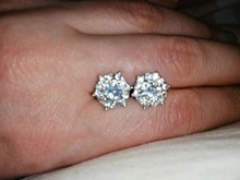 S925 de Color plata Simple ronda Bling CZ piedra de circón pendientes joyería de moda coreana pendientes para las mujeres chica