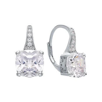 

Silver earrings with cubic zirconium sunlight sample 925