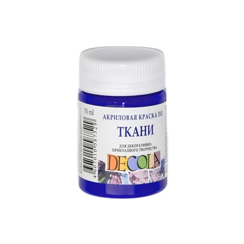 

Paint acrylic on fabric DeCola ultramarine 50 ml