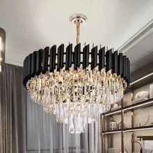 Современный светодиодный светильник для гостиной столовой Роскошные хрустальные современные потолочные люстры подвесные светильники с подвесками