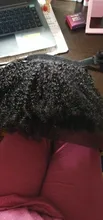 Cola de Caballo Afro rizada, cabello humano, Maxine 4B 4C, extensiones de coleta rizada, Clip en cordón, Coleta, moño