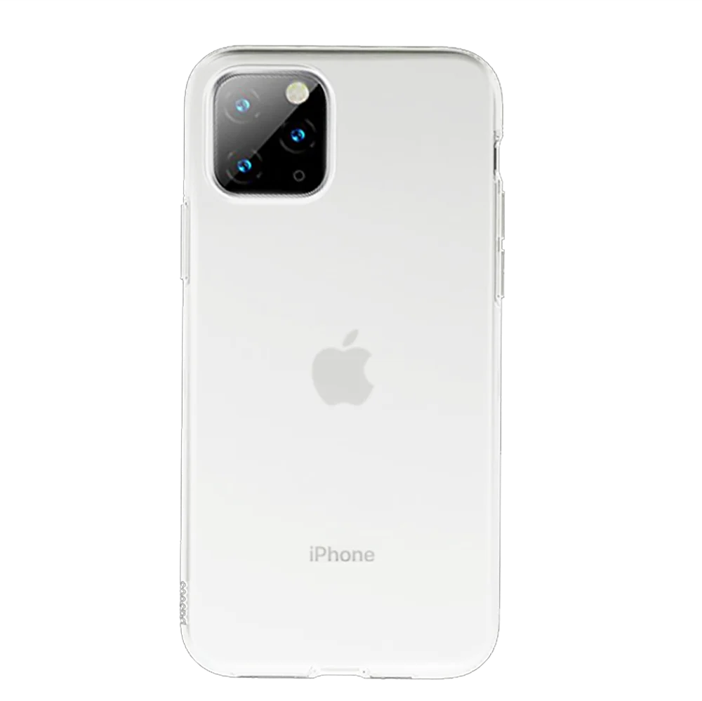 Чехол Baseus Jelly Liquid Silica Gel Protective Case For iPhone 11 Pro Max Transparent White WIAPIPH65S-GD02 | Мобильные