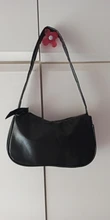 Bolso de piel sintética suave para mujer, bolsa de hombro pequeña de diseño a la moda, Color sólido Retro, Color púrpura