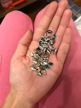 Claw-Button Garment-Accessories Beads Glass-Stone Navette Jewels Crystal Rhinestone Flatback