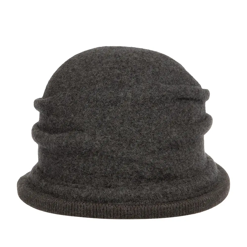 boiled wool cloche (dark gray) - AliExpress