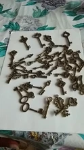 Dulce campana, 40 Uds., llaves pequeñas mezcladas, Vintage, bronce, Metal, aleación de Zinc, colgante encantador fabricación