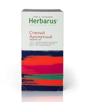 

Herbarus tea "ripe fragrant", black with additives, 24 bags