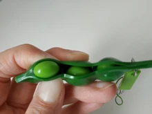 1pc infinito apretar Edamame de expresión de clave de la cadena colgante ornamento para aliviar el estrés de descompresión juguetes antiestrés