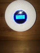 Detector de humo combinado, Detector de monóxido de carbono con pantalla, con batería, Sensor de alarma