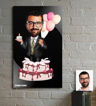 

Personalized Mr Birthday Cartoon Wooden Table-1