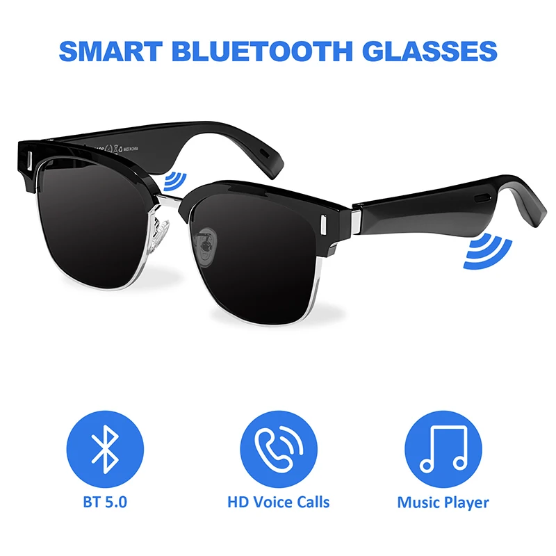 SmartGlassesAntiBlueAudioGlassesWirelessBluetoothOpenEar