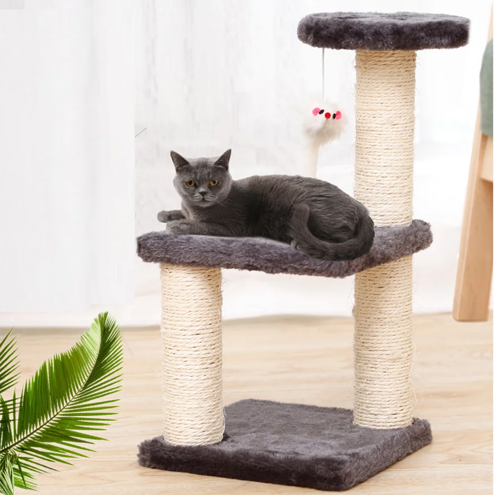 Кошка Скребок дерево для кошек Когтеточка мышь плюшевая кошка скалолазание рама игрушка царапина для кошек мебель товары для домашних животных
