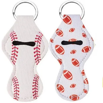 

10pcs/Lot Lipstick Holder keyring Sublimation Neoprene Lipstick Sleeve Customized Key Chain