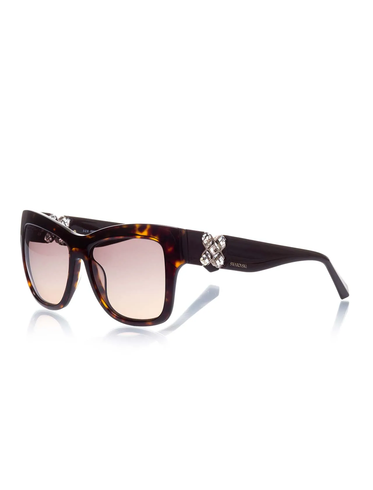 

Women's sunglasses swr 0141 52b bone Brown organic 54-swarovski