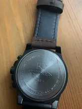 CURREN – reloj de pulsera deportivo para hombre, a prueba de agua, de cuarzo, militar, de cuero genuino, masculino
