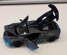 1/32 Aleación de Bugatti DIVO Super deportes juguete de modelo de coche fundido a presión atrás sonido Luz Juguetes vehículo para los niños regalo de los niños