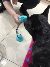 Juguetes para perros, ventosa de silicona, Bola de empuje para morder, limpieza de dientes, cepillo de dientes para comida de alimentación, juguetes para perros, venta al por mayor