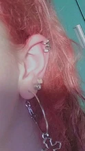 Pendientes de Clip de rana para mujer, de Color plateado, sin Piercing, cartílago falso, joyería bonita, 1 Uds., 2021