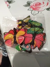 Wedding-Decoration House Artificial Butterfly Plastic 12pcs 8-Colors 5cm Scrapbooking