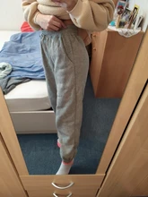 Joggers informales de lana para mujer, pantalones de chándal holgados de cintura alta, Hip-Hop, para correr, trotar, ropa de calle, 2020