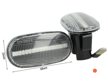 

Kit arrow Side Led Side Marker dynamic clear lens for Honda Civic Del Sol S2000 Acura Integra