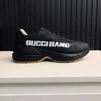 

Mens Rhyton Gucc Band sneaker Luxury Shoes for man GG brand